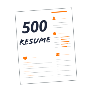 500 Resume | Project X Placements